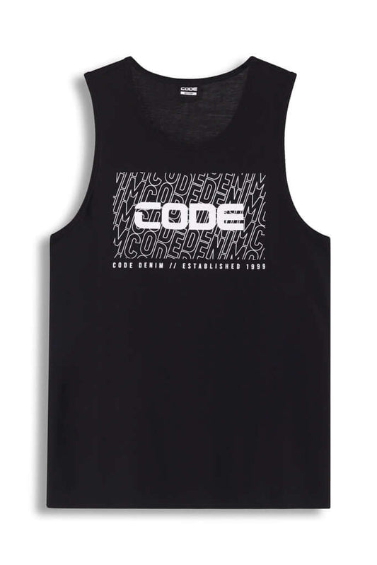 Graphic Vest - Black