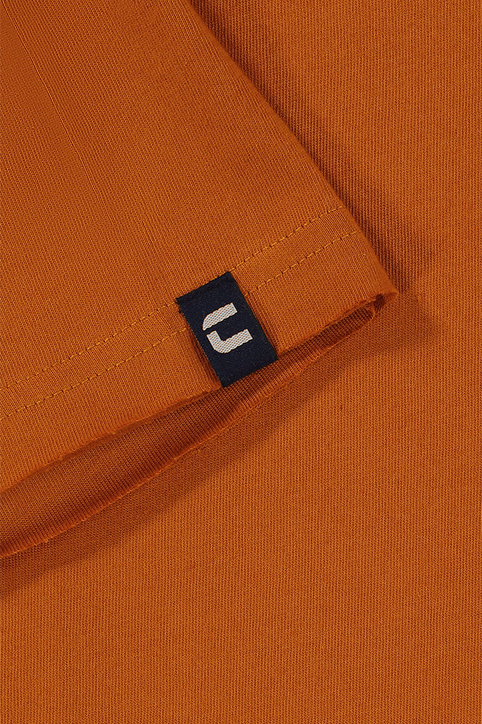 V-Neck T-Shirt _ 141848 _ Deep Mustard