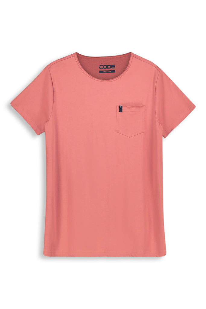 T-Shirt With Pocket _ 141860 _ Dark Rose