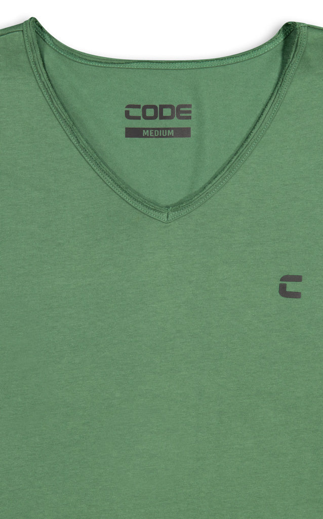 V-Neck T-Shirt _ 142002 _ Green