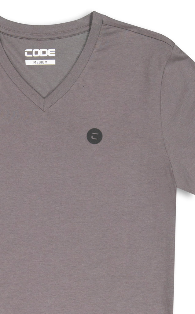 V-Neck T-Shirt _ 142020 _ Grey
