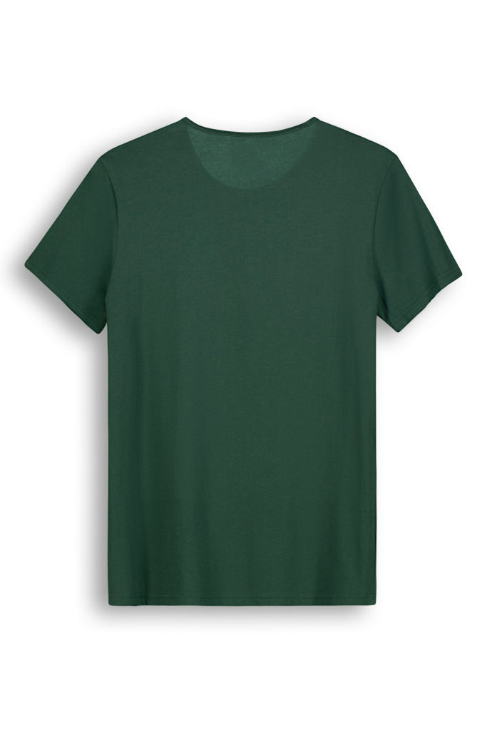 Basic T-Shirt With Pocket _ 142156 _ Forest Green