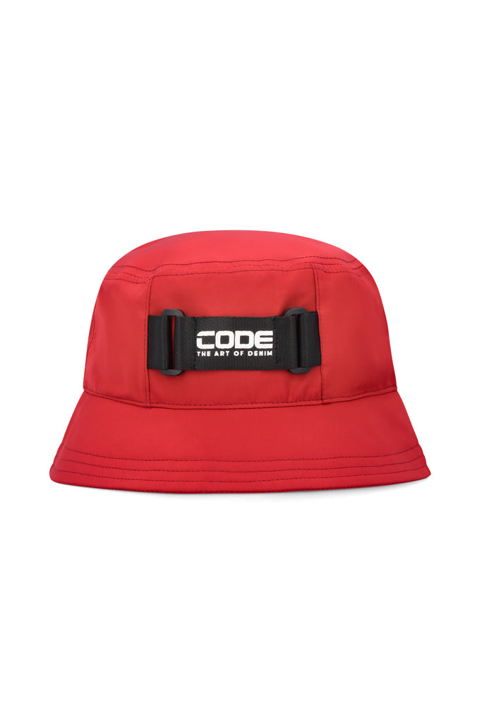 Velcro Bucket Hat _ 142604 _ Fire Red