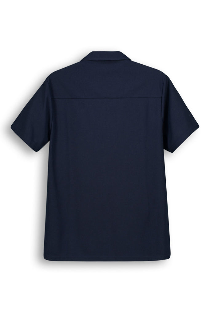 Textured Shirt _ 142641 _ Blue Print