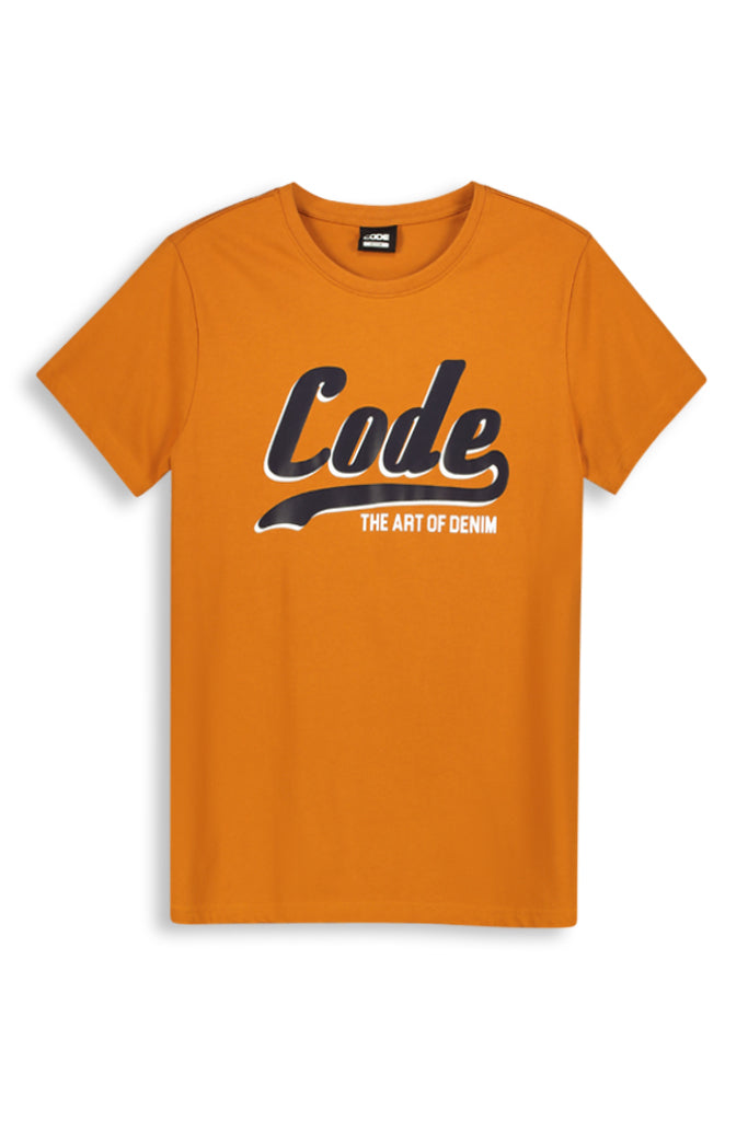 Logo T-Shirt _ 142668 _ Deep Mustard