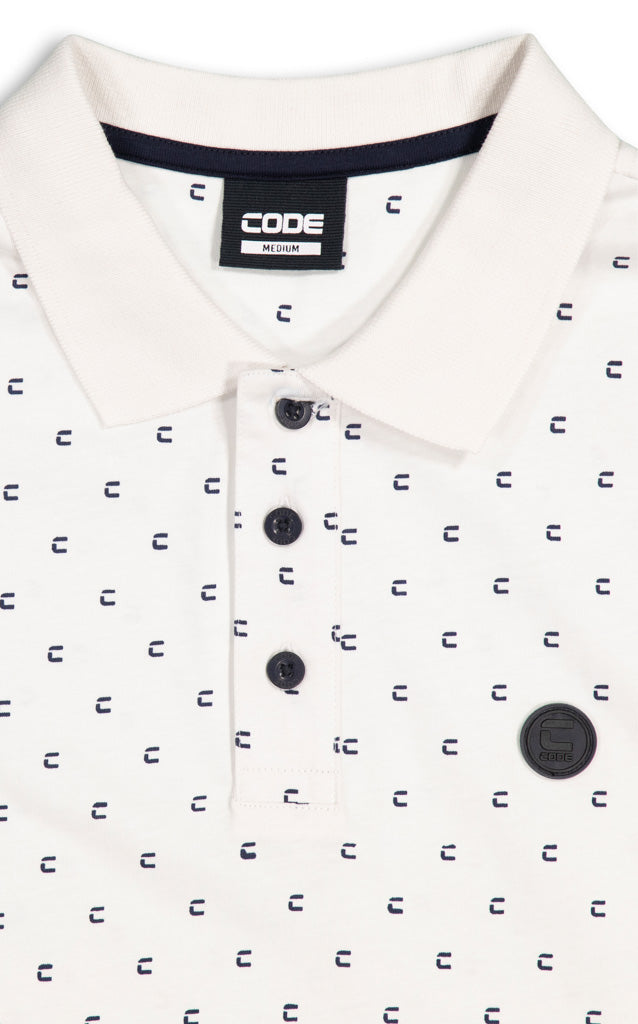Printed Golfer _ 142816 _ White