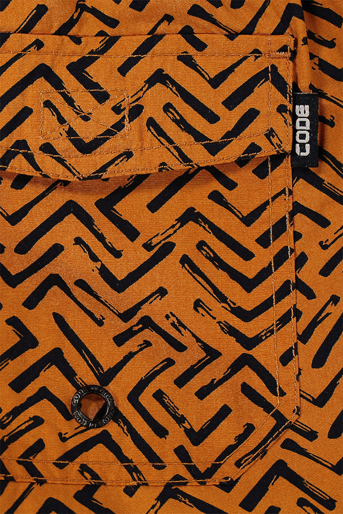 Printed Pool Shorts _ 142952 _ Mustard