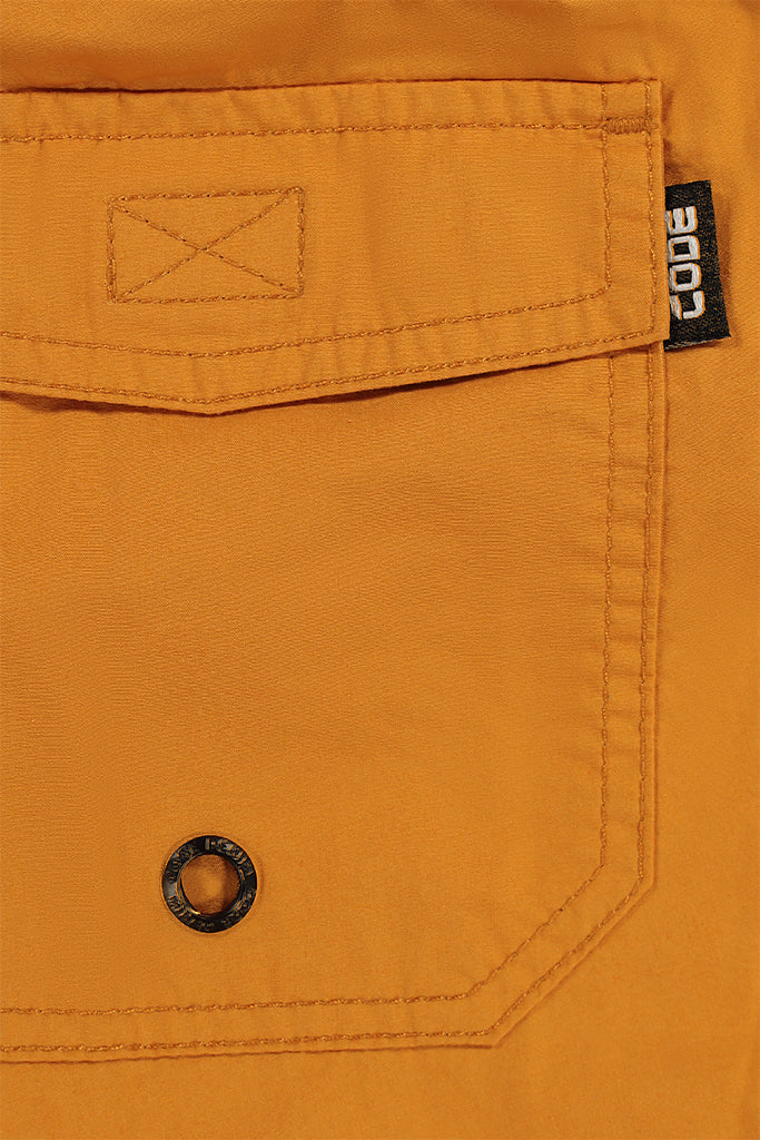 Branded Pool Shorts _ 142957 _ Mustard
