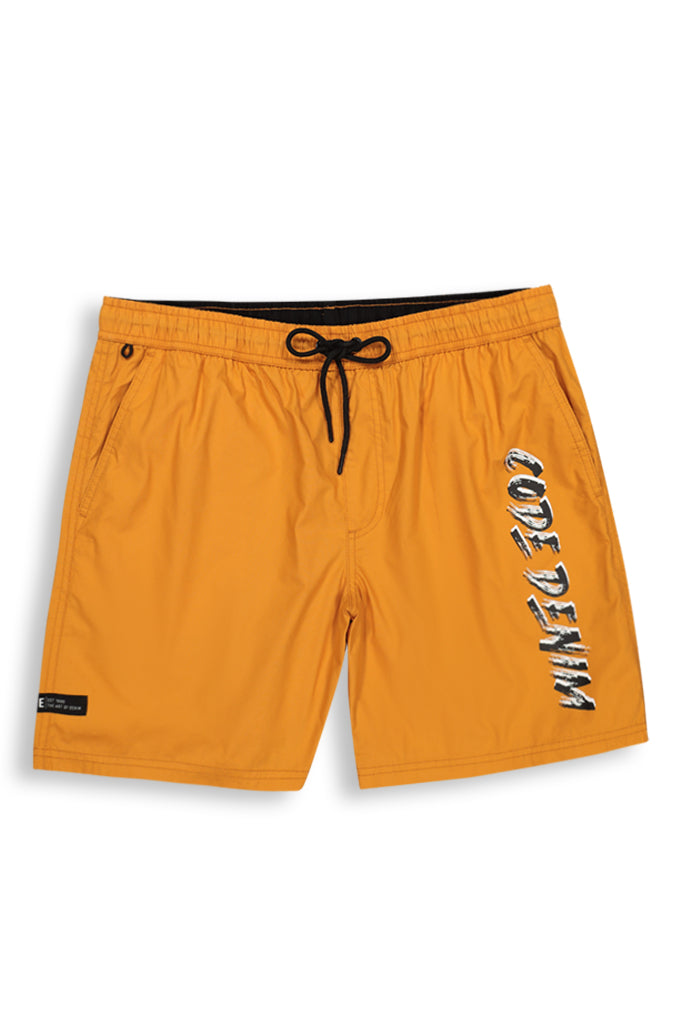 Branded Pool Shorts _ 142957 _ Mustard