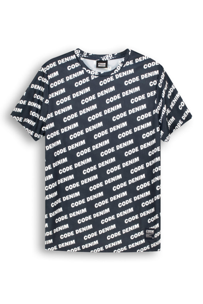 All Over Print T-Shirt _ 143159 _ Navy