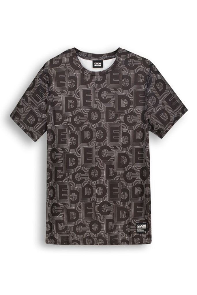 All Over Print T-Shirt _ 143160 _ Black