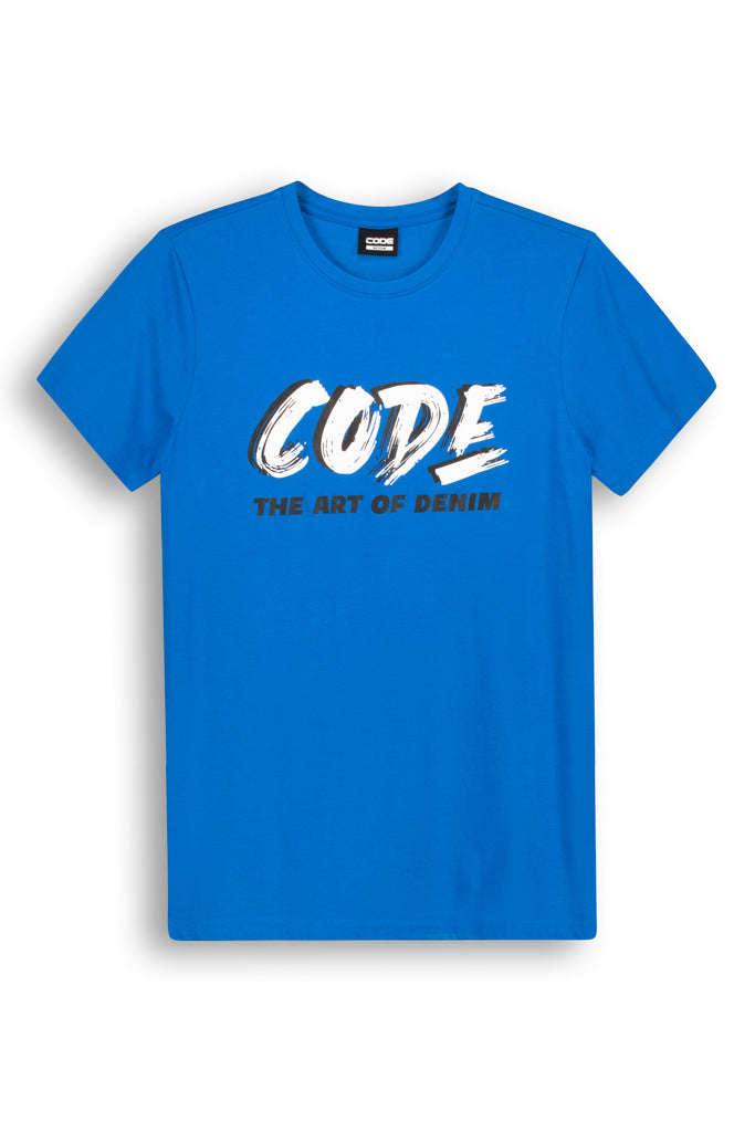 Graphic T-Shirt _ 143169 _ Sky Diver Blue