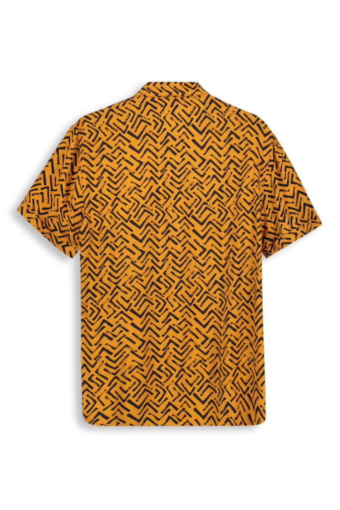 Printed Shirt _ 143790 _ Mustard