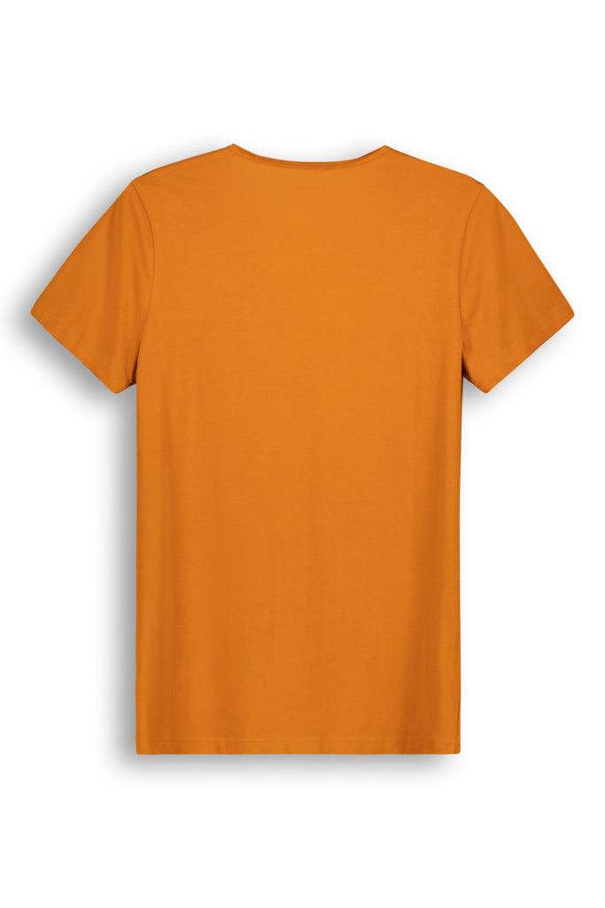 Henley T-Shirt _ 145202 _ Deep Mustard
