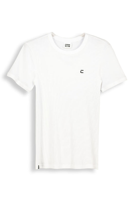Ribbed T-Shirt _ 145245 _ White