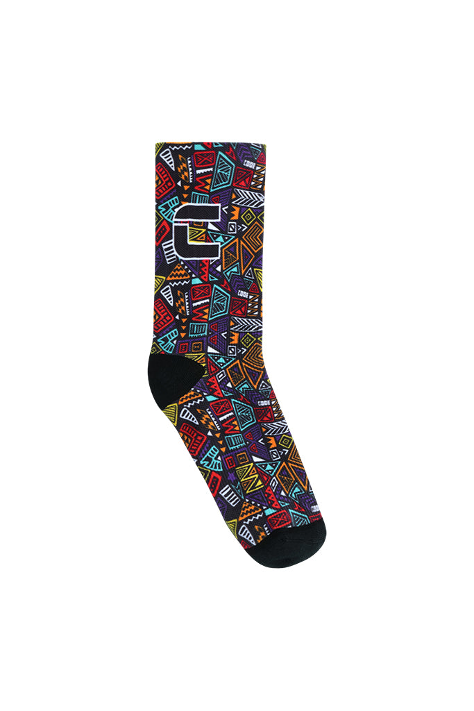 Heritage Print Socks _ 148240 _ Black Multi