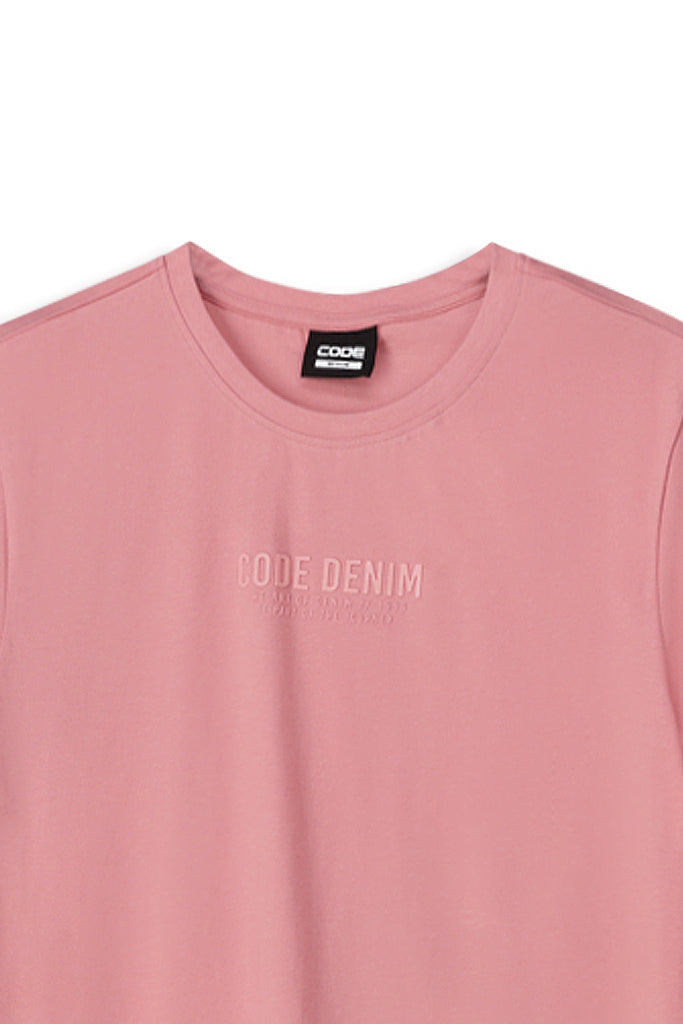 Crew Neck T-Shirt _ 156766 _ Blush