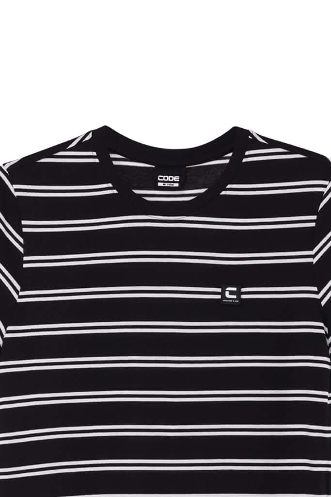 Crew Neck T-shirt - Black Multi