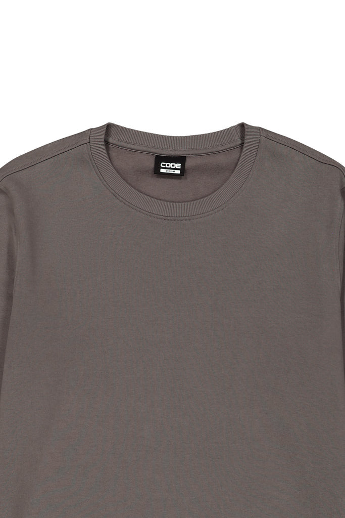 Crew Sweat Top _ 156654 _ Dark Grey