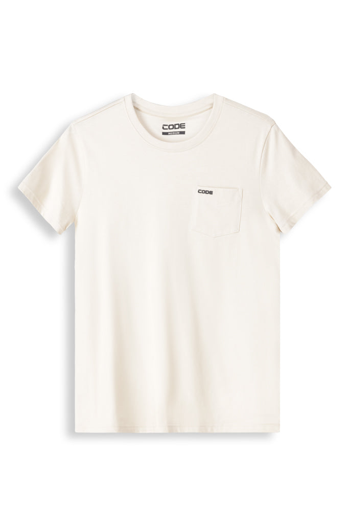 Basic T-Shirt With Pocket _ 146045 _ Ecru