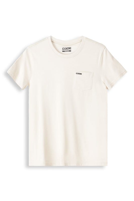 Basic T-Shirt With Pocket _ 146045 _ Ecru