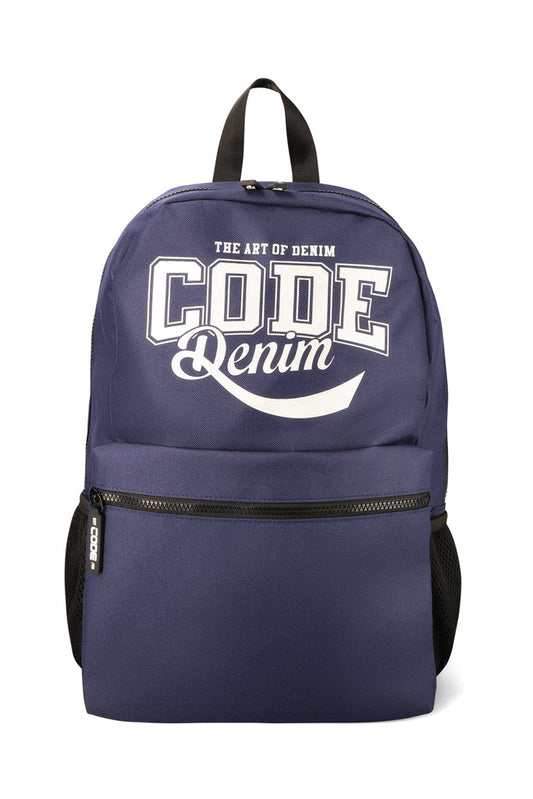 Branded Backpack _ 163730 _ Navy