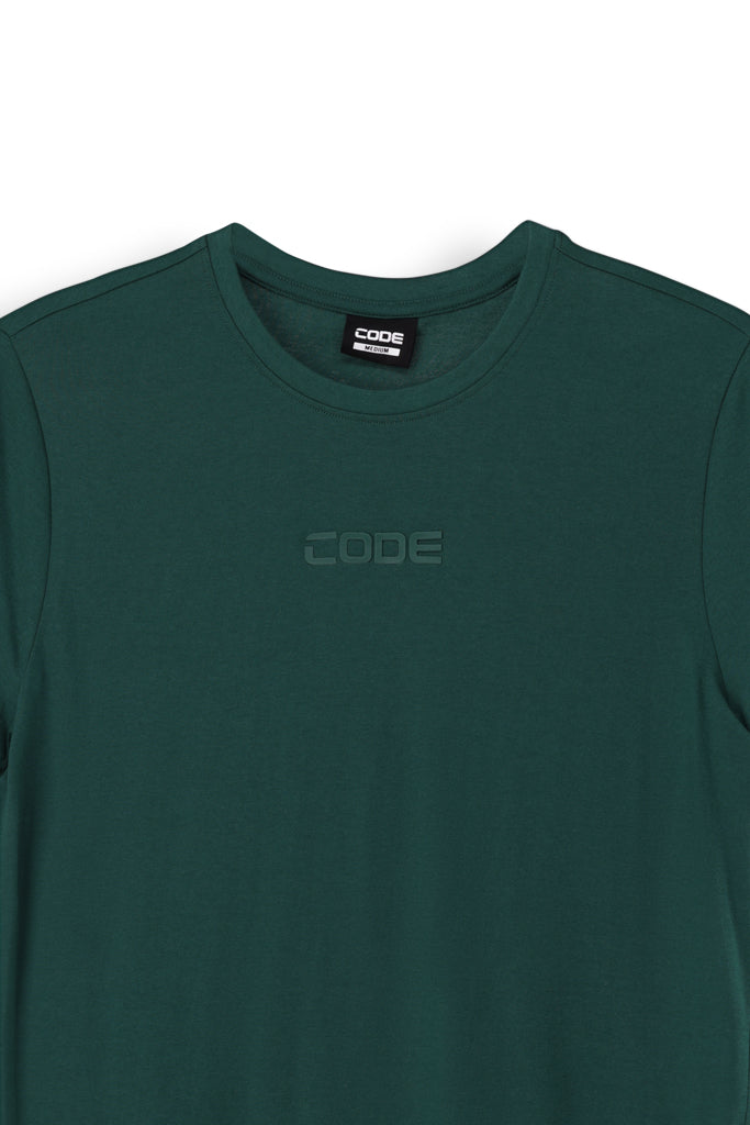 Crew Neck T-Shirt _ 163480 _ Rain Forest Green