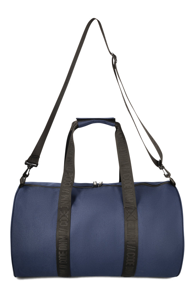 Branded Duffle Bag _ 163732 _ Navy
