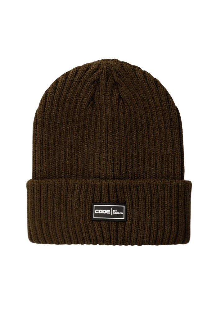 Fold Over Beanie _ 156678 _ Dark Choc