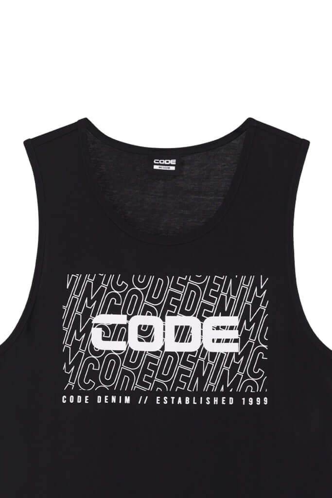 Graphic Vest - Black