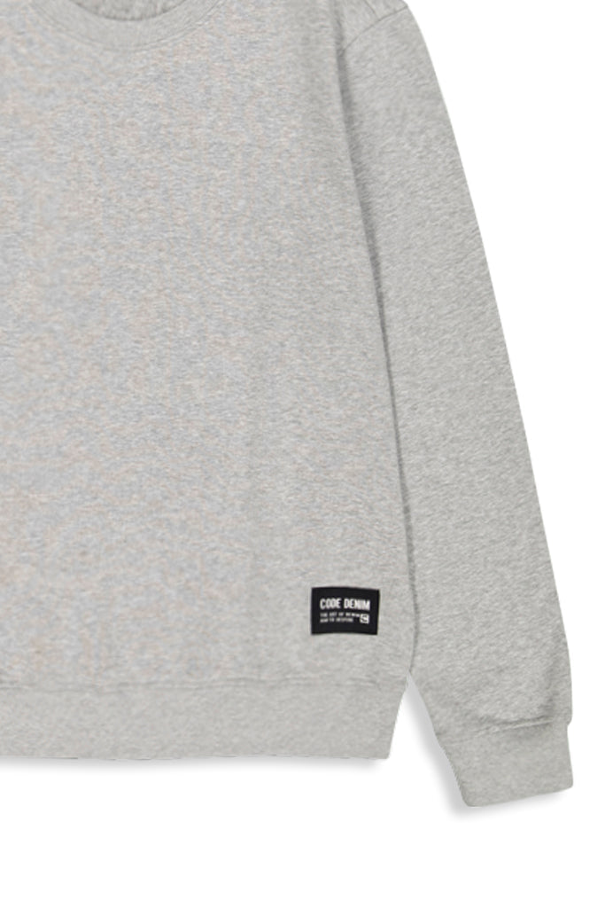 Crew Sweat Top _ 156659 _ Grey Melange