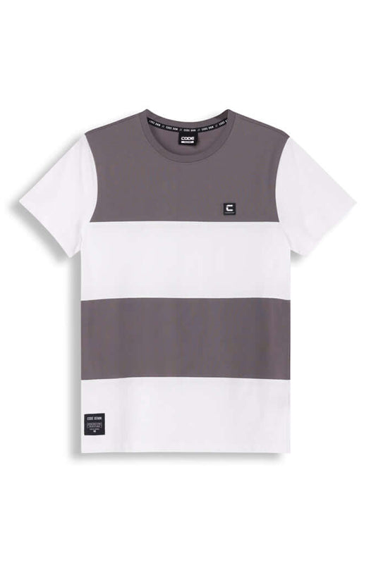 Multi Panel T-shirt - Dark Grey