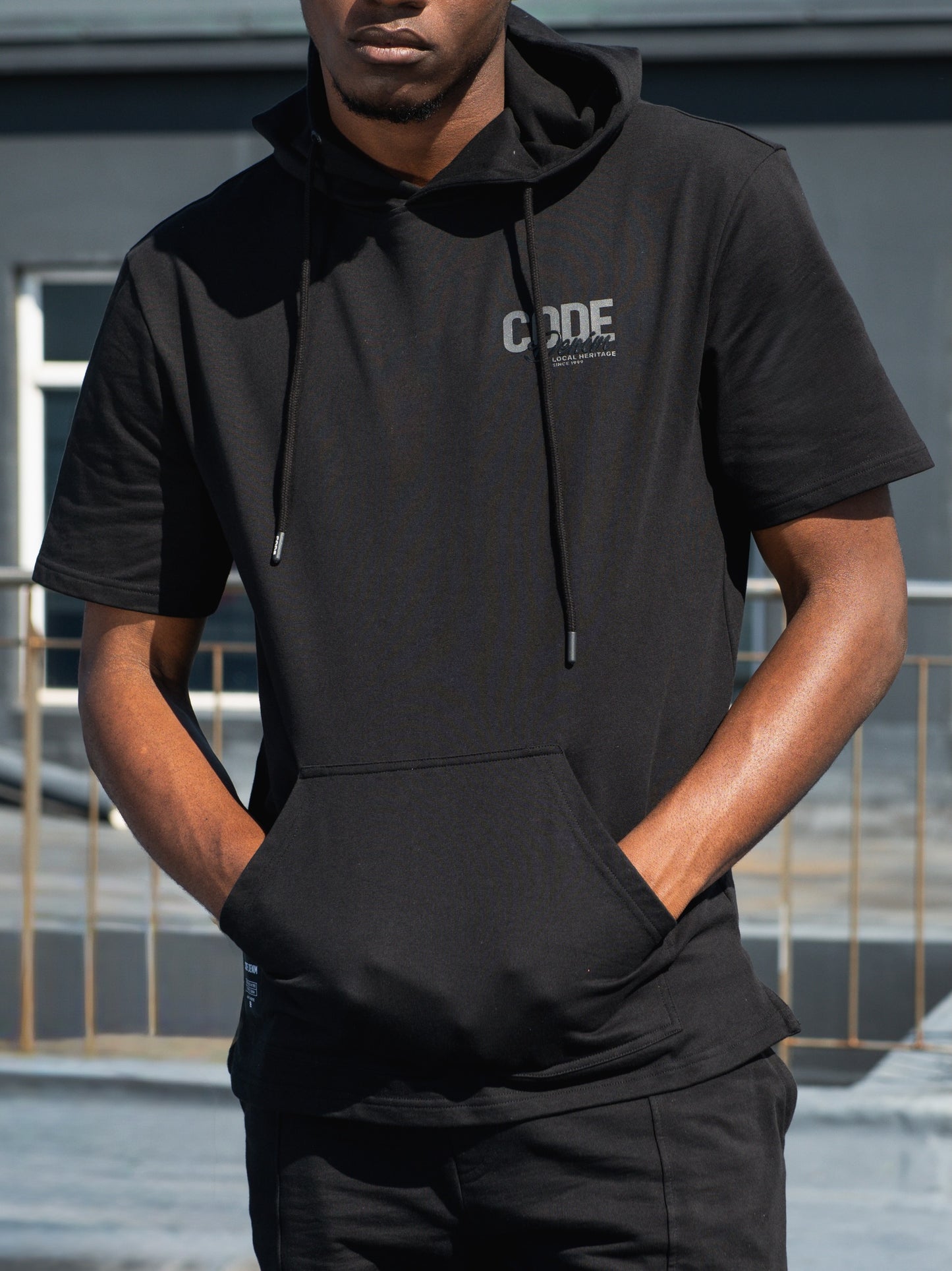 Hooded Sweat Top _ 163969 _ Black