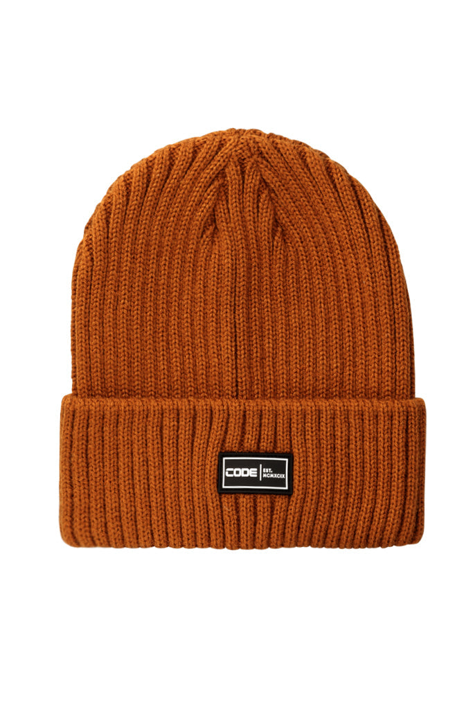 Fold Over Beanie _ 156677 _ Caramel Cafe