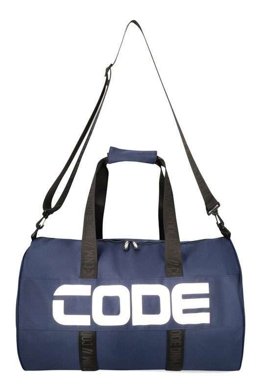 Branded Duffle Bag _ 163732 _ Navy