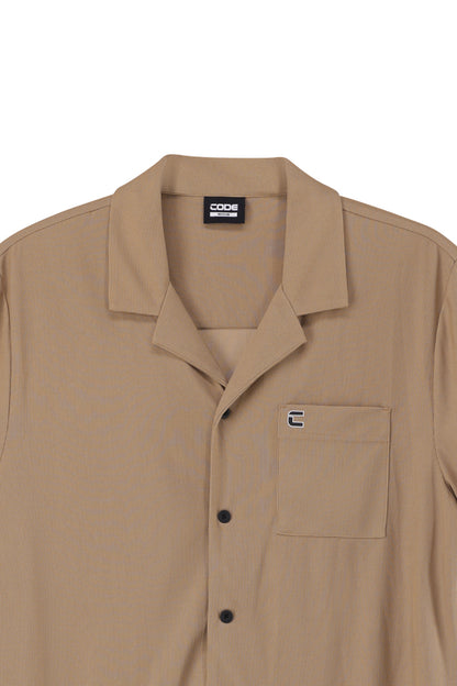 Waffle Knit Shirt _ 163909 _ Kelp