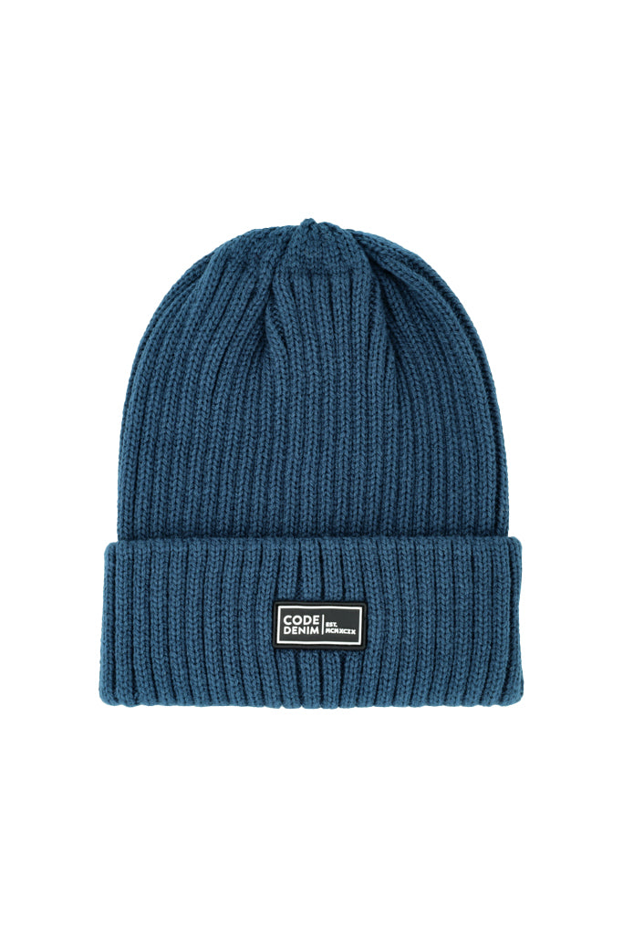 Fold Over Beanie _ 147184 _ Opal Blue