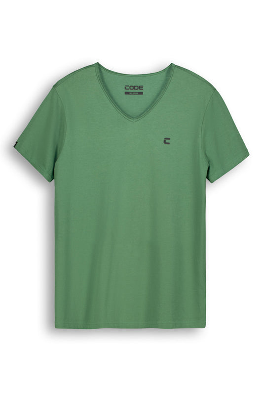 V-Neck T-Shirt _ 142002 _ Green