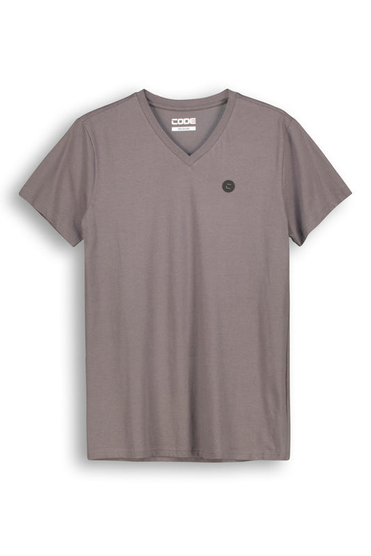 V-Neck T-Shirt _ 142020 _ Grey