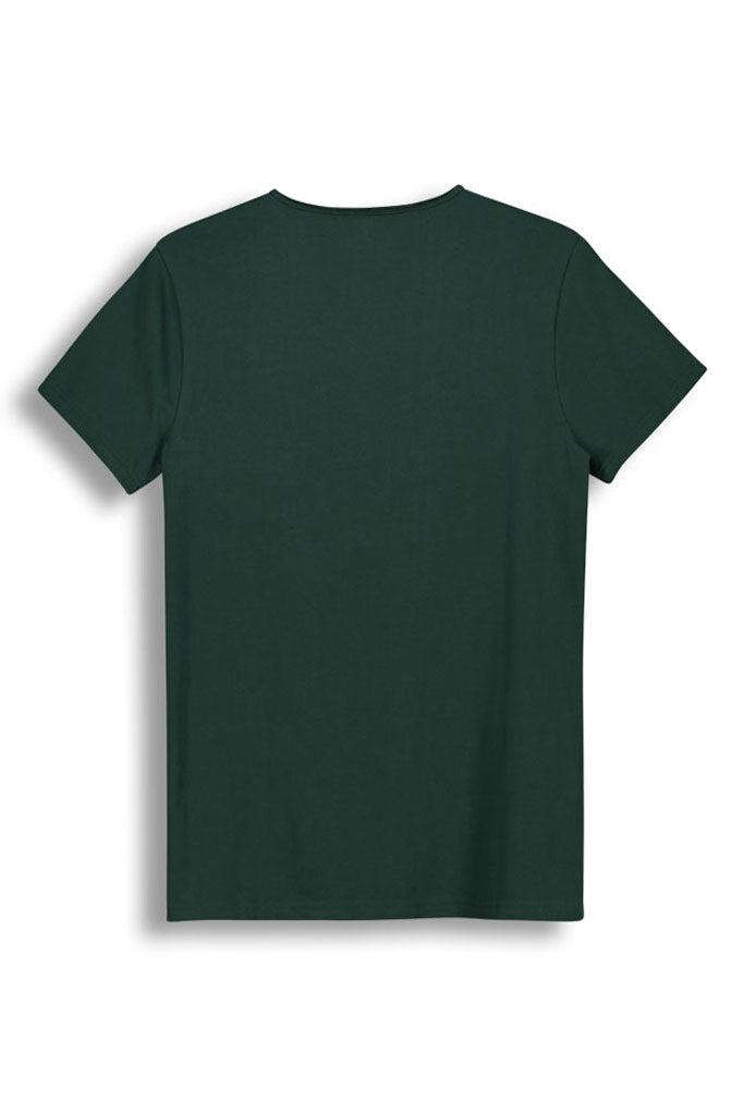 Henley T-Shirt _ 142191 _ Forest Green