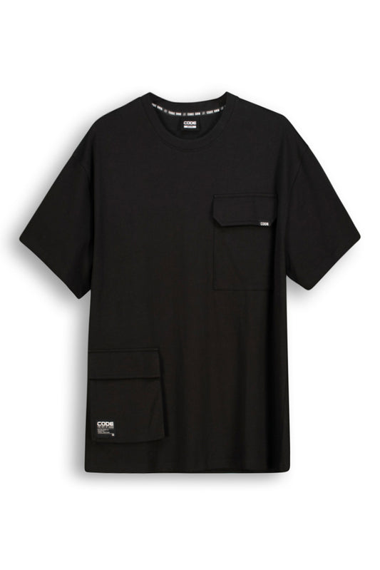 Oversized Fashion T-Shirt _ 142809 _ Black