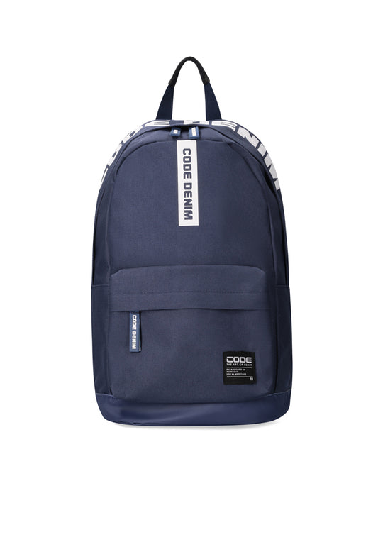 Branded Backpack _ 142884 _ Navy