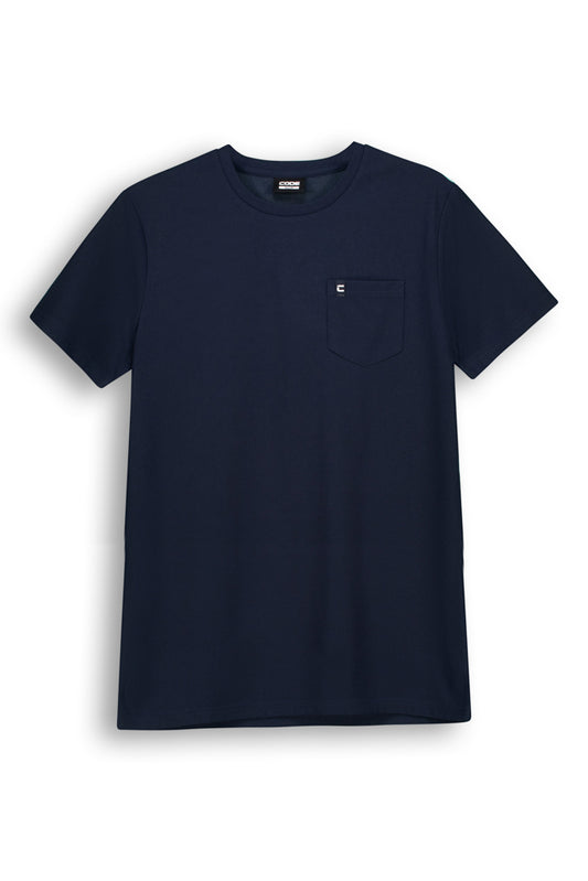 Textured T-Shirt _ 143124 _ Navy