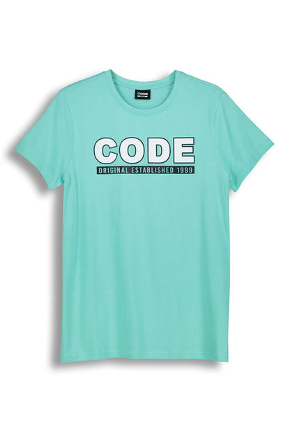 Graphic T-Shirt _ 143182 _ Blue Green