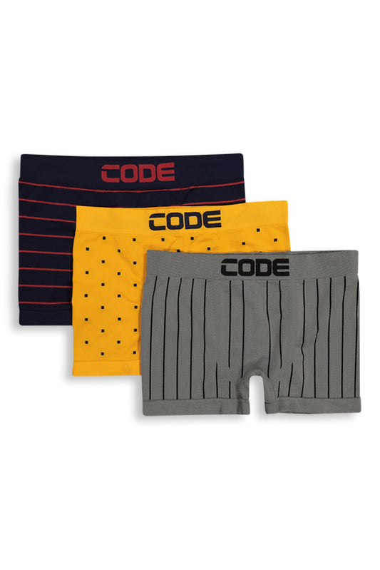 3-Pack Seamless Boxers _ 143295 _ Grey