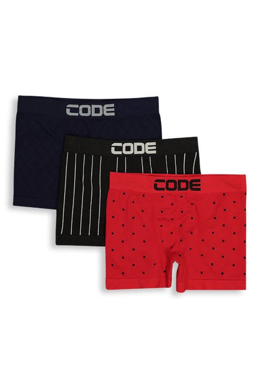 3-Pack Seamless Boxers _ 143296 _ Red