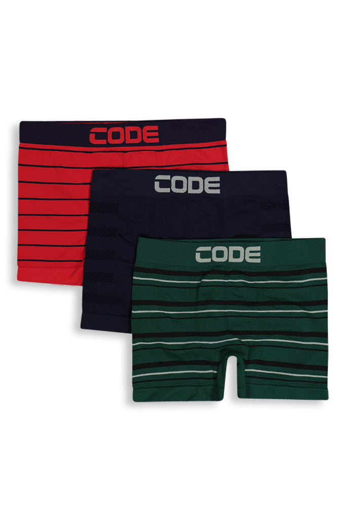 3-Pack Seamless Boxers _ 143298 _ Green