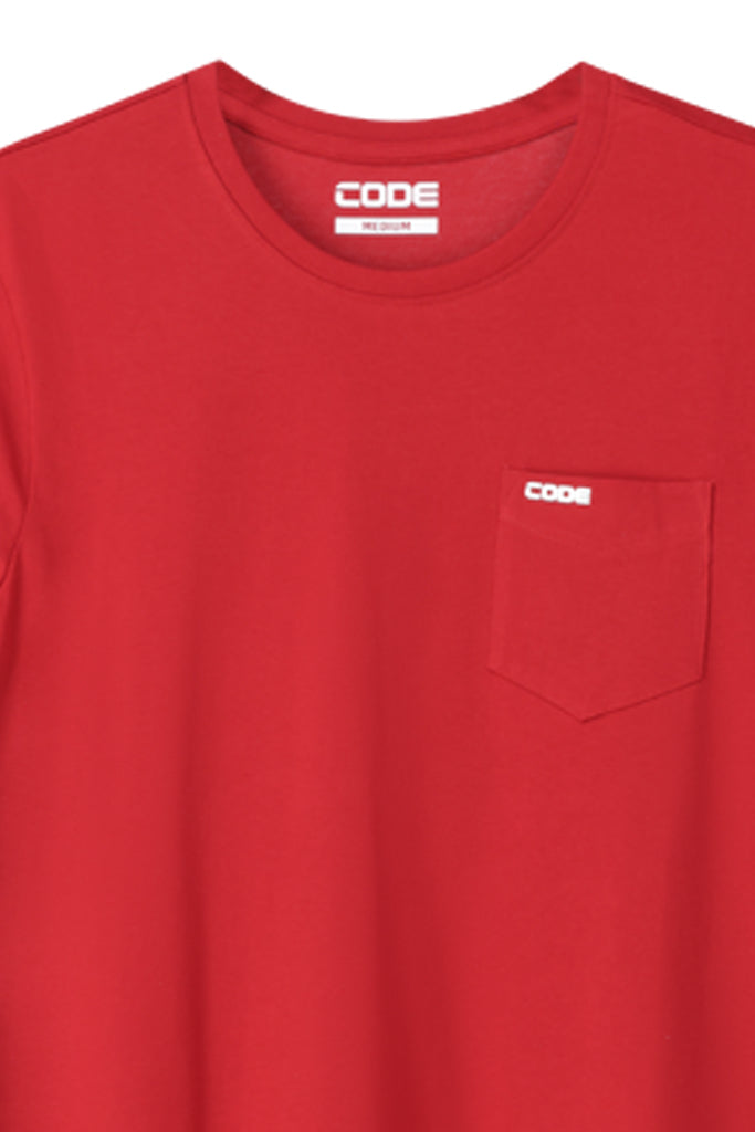 Basic T-Shirt With Pocket _ 146044 _ Deep Red