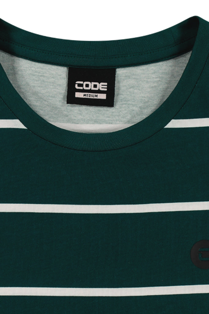 Striped T-Shirt _ 146452 _ Green Multi