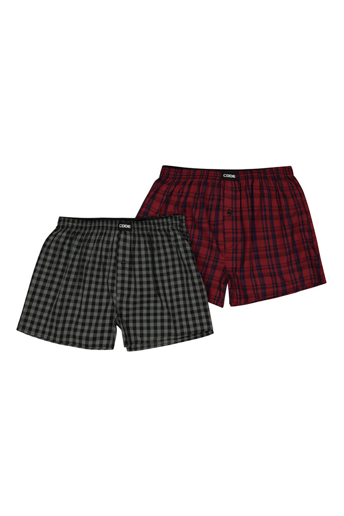 2-Pack Boxers _ 147510 _ Red/Black